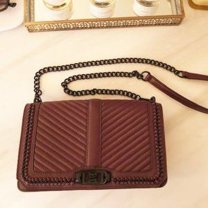 REBECCA MINKOFF Chevron Quilted Love Crossbody